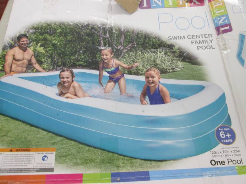 lot 1 image: Intex Pool open box ...