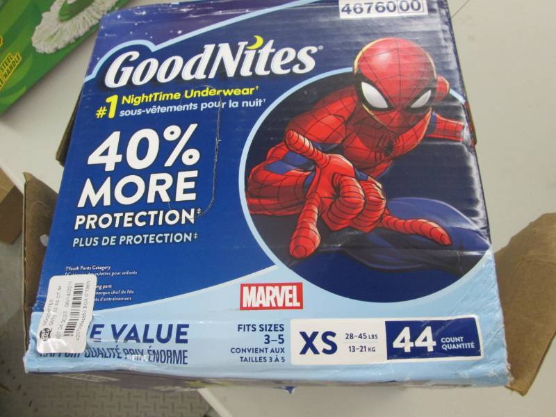 lot 2 image: Open Pkg Goodnites NightTime Underw...
