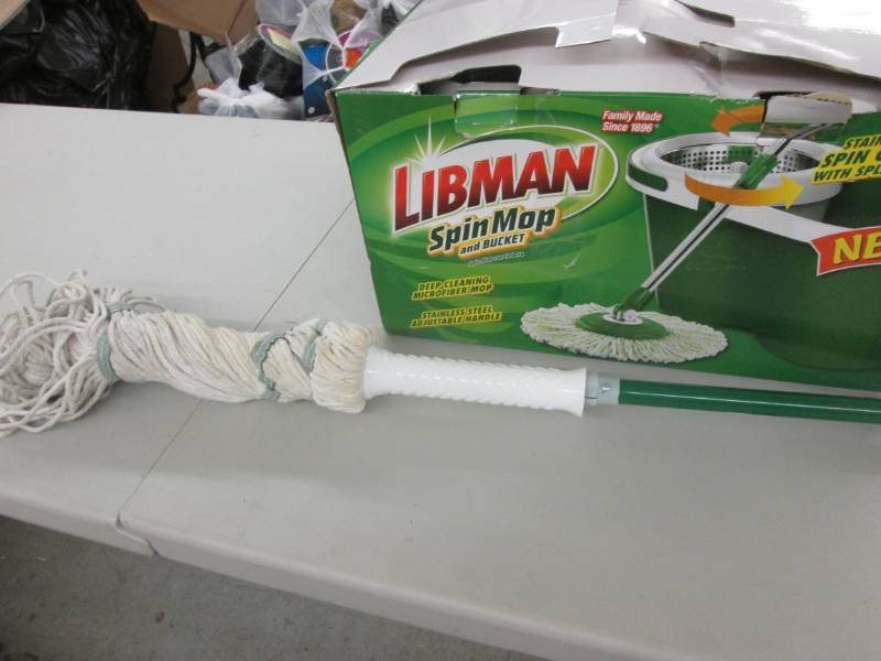 lot 6 image: LibMan Spin Mop & Bucket plus extra...