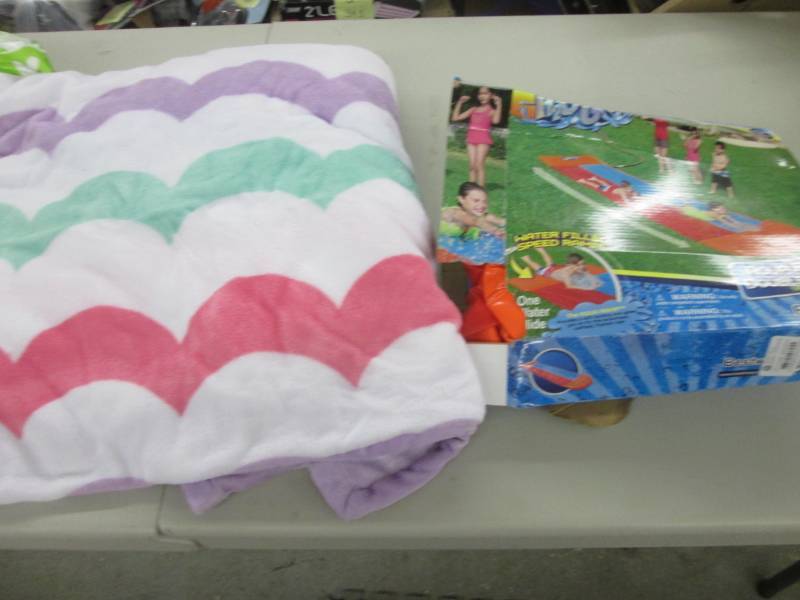 lot 10 image: Aqua Ramp Double Slide, Plush Blank...