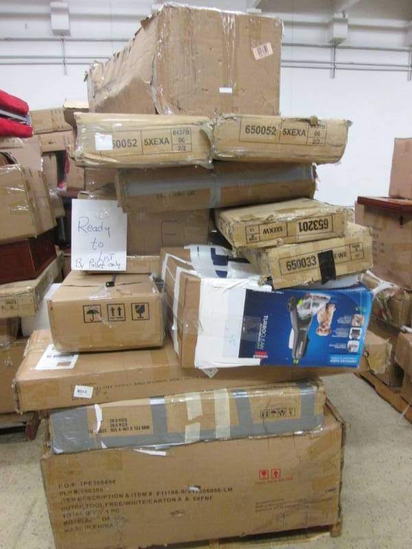 lot 20 image: Pallet of Furniture Damaged or Mis...