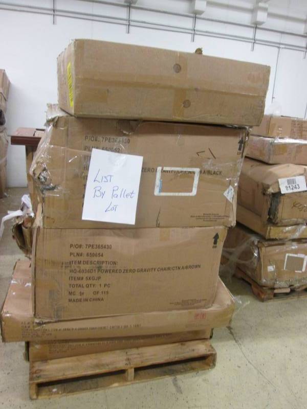 lot 21 image: Pallet of Furniture Damaged or Mis...