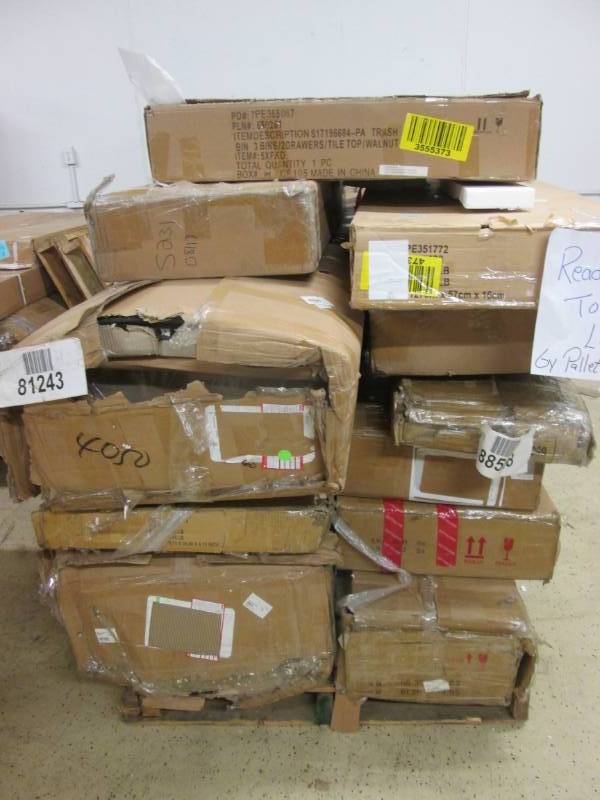 lot 22 image: Pallet of Furniture Damaged or Mis...