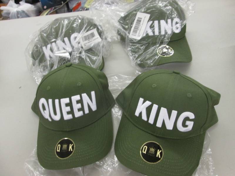 lot 25 image: Lot of 3 Pair KingQueen Caps...