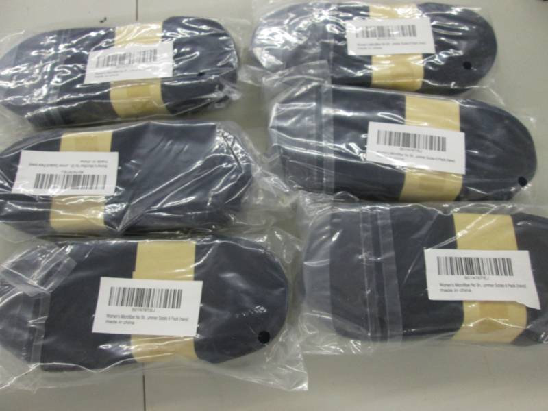 lot 38 image: 6- 6 pk Womens Microfiber No-Show ...