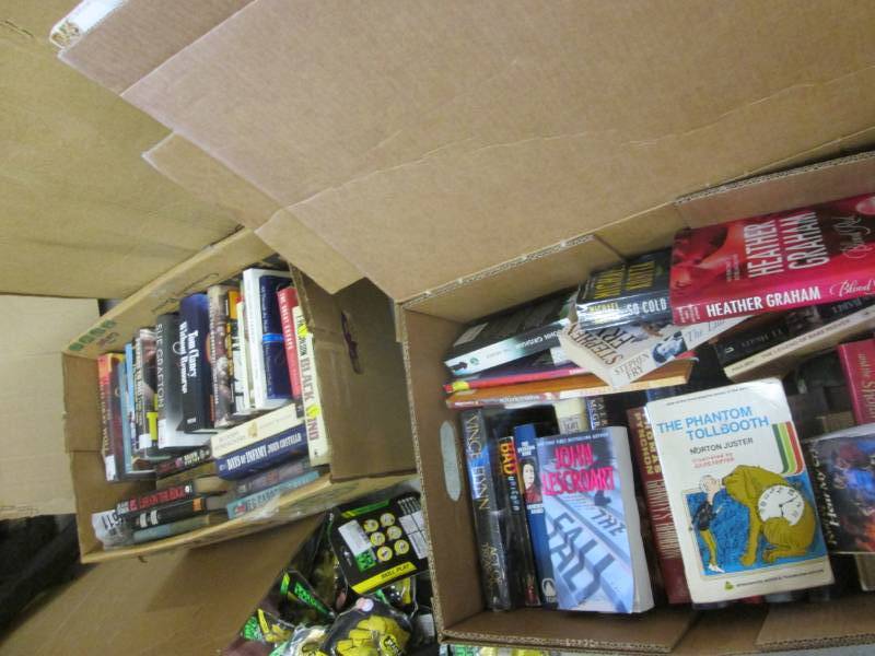 lot 50 image: 2 Boxes of Fiction Books...