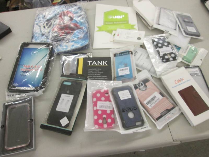 lot 73 image: Phone Cases, Back pack, Tablet case...