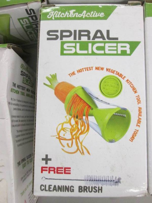 lot 80 image: 6 KitchenActive Spiral Slicers...