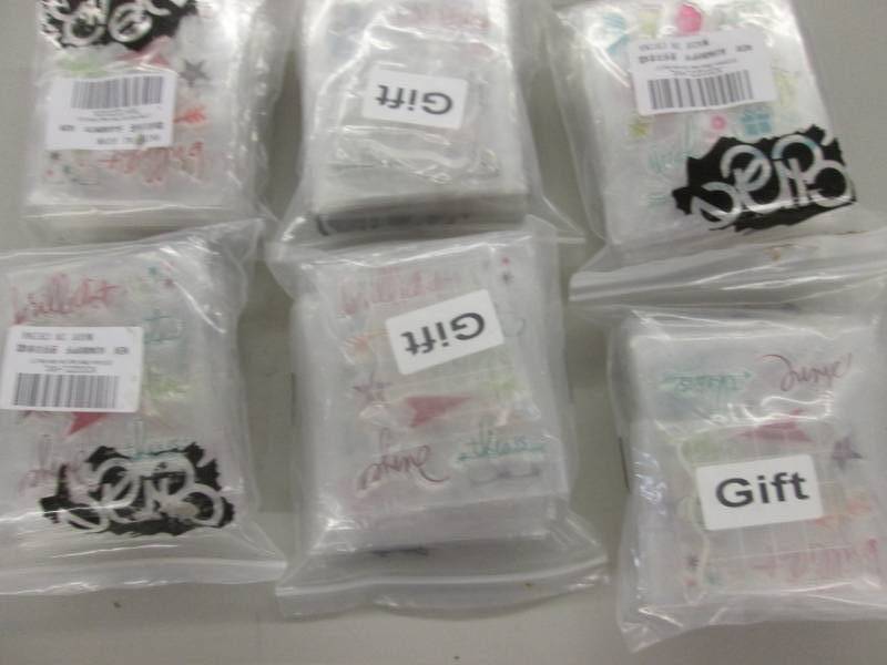 lot 107 image: 6 Multipacks Rubberstamps...