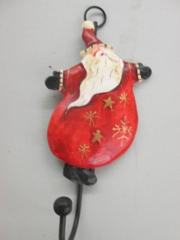 lot 116 image: 6 Metal Santa Hooks...
