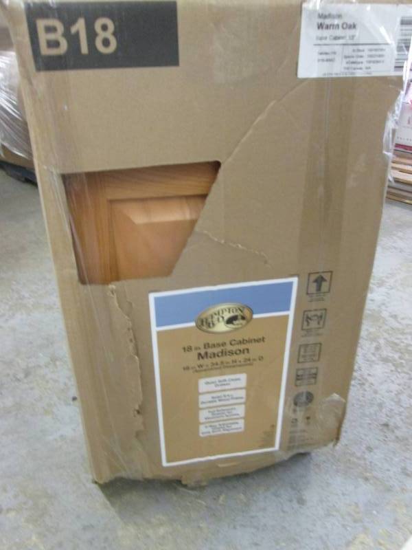 lot 164 image: Hampton Bay  Assembled 18x34.5x24 i...