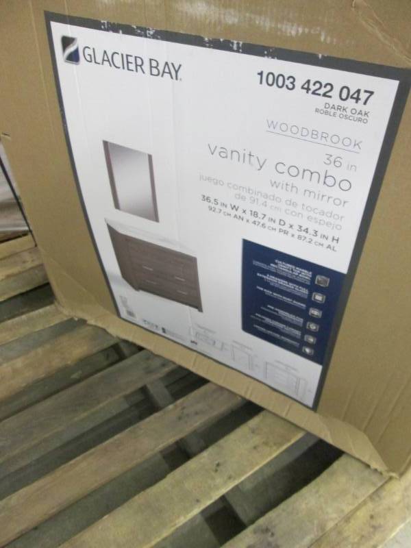 lot 204 image: Glacier Bay Woodbrook 36 in. Bath V...