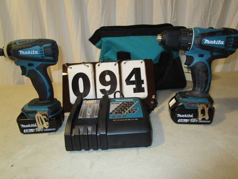 lot 94 image: Makita 2pc Combo Kit DriverDrill