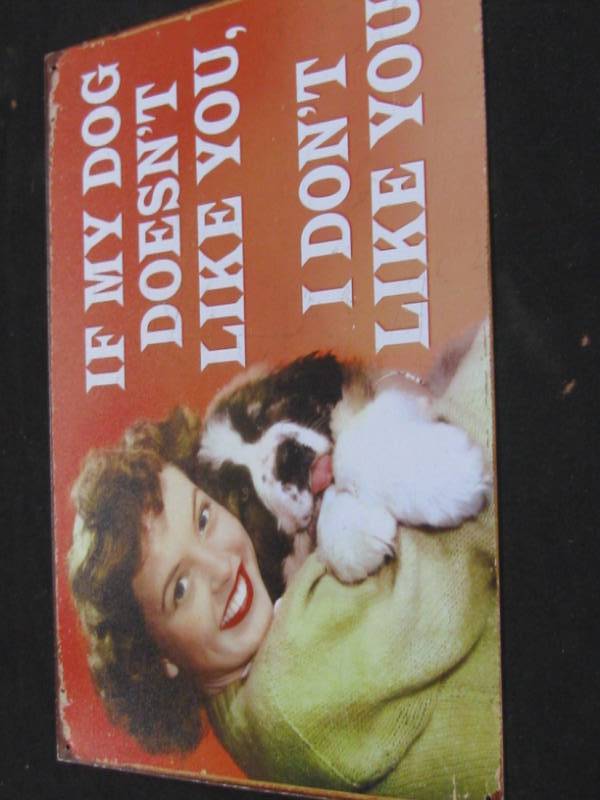 lot 39 image: Metal Sign