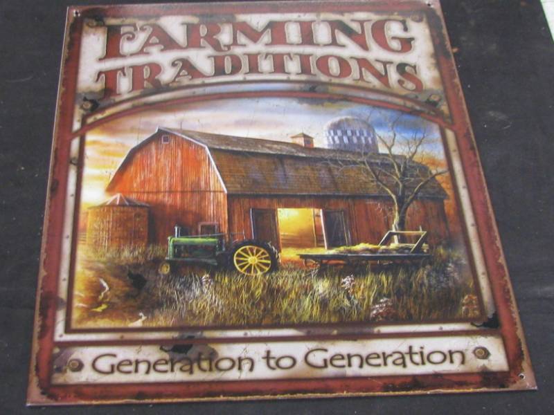 lot 40 image: Metal sign