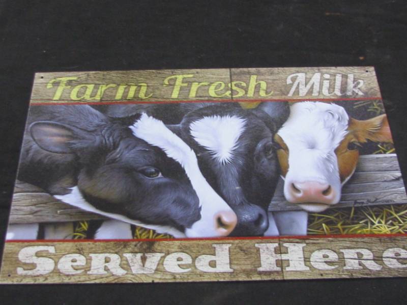 lot 42 image: Metal Sign