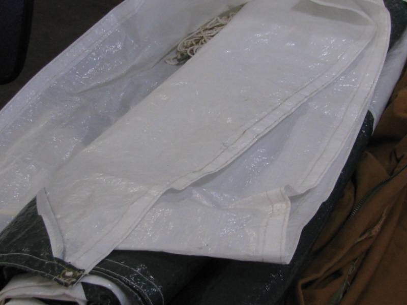 lot 77 image: Vinyl Canopy