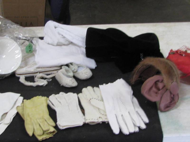 lot 96 image: Leather Gloves & Hats