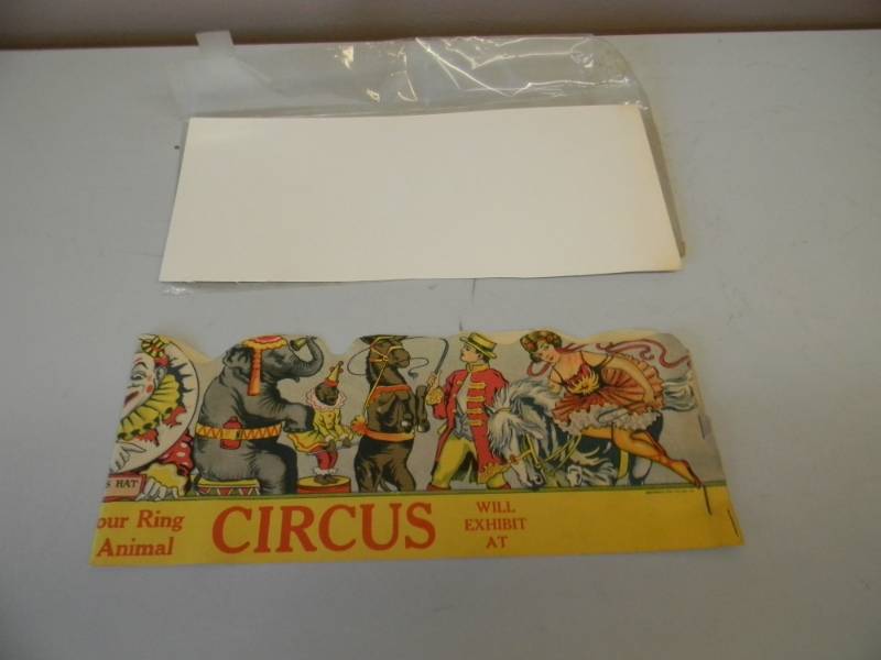 lot 19 image: EXTREMELY RARE - ORIGINAL 1920s AL G BARNES WILD ANIMAL CIRCUS ALICE IN JUNGLELAND HAT POSTER - SOLD FOR OVER $150.00 - SEE PICTURES