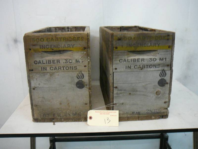 Wooden Ammunition Boxes