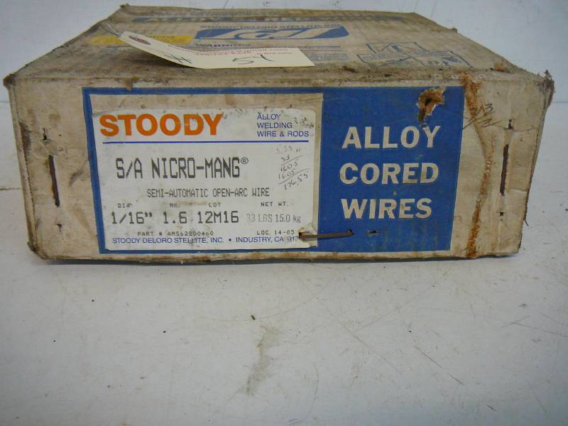 Stoody ALLOY Welding Wire SA Nicro-Mang