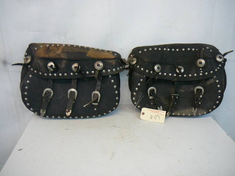 Leather Motorcycle Saddle Bags