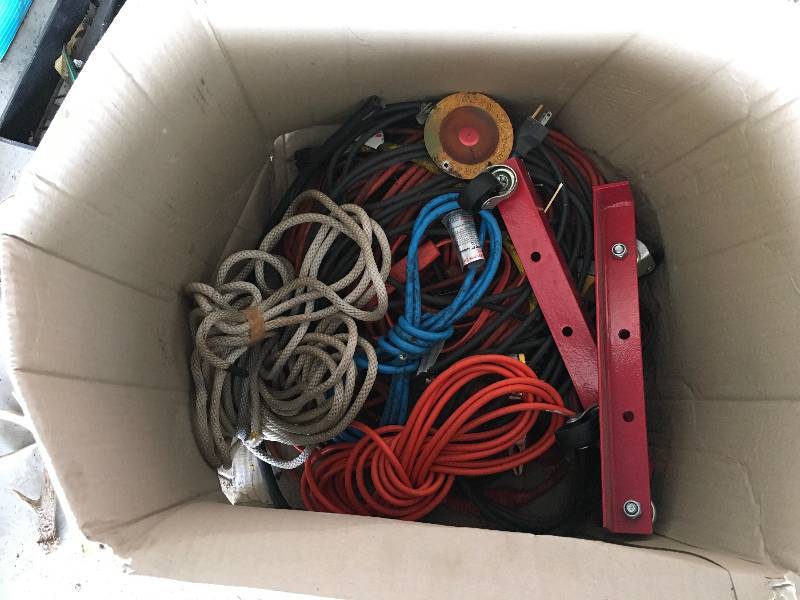 lot 80 image: Box Of Extension Cords