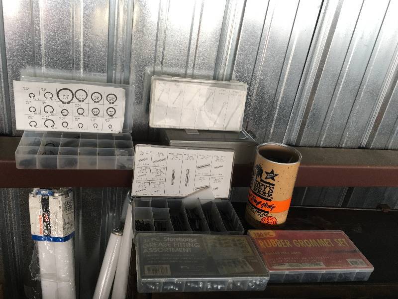 lot 100 image: Nuts,Bolts, & Misc Storage Bins