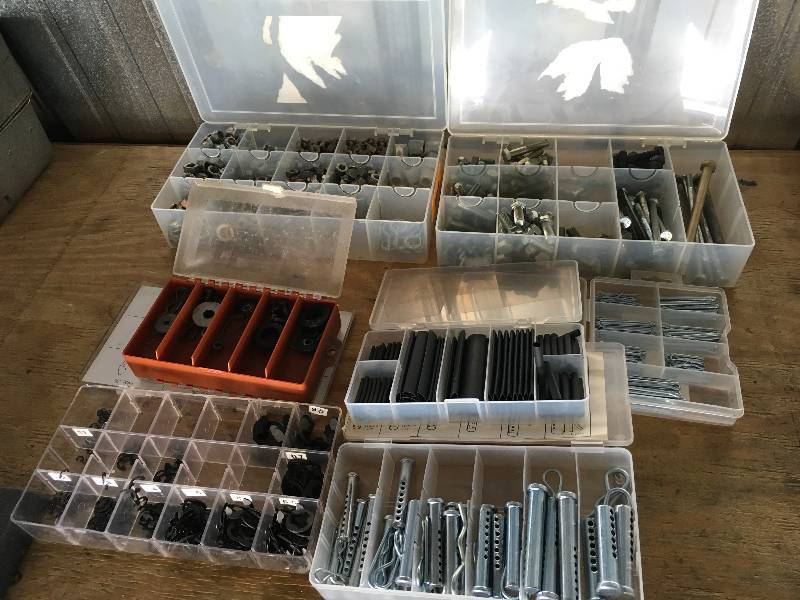 lot 102 image: Nuts,Bolts, & Misc Storage Bins
