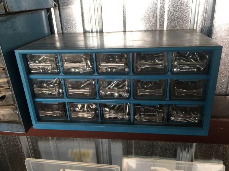 lot 103 image: Nuts,Bolts, & Misc Storage Bins