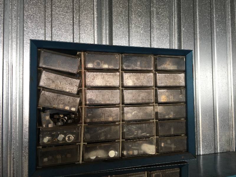 lot 104 image: Nuts,Bolts, & Misc Storage Bins