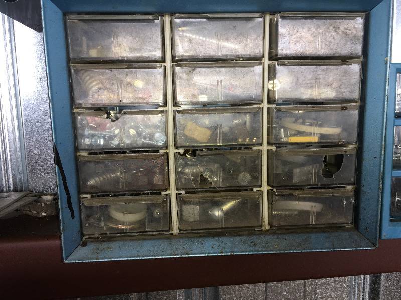 lot 105 image: Nuts,Bolts, & Misc Storage Bins