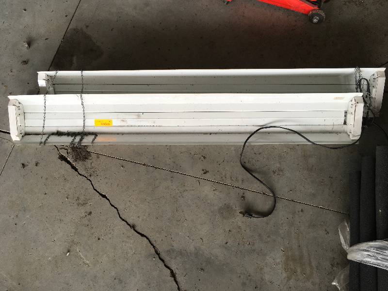 lot 107 image: Two Shop Light Fixtures