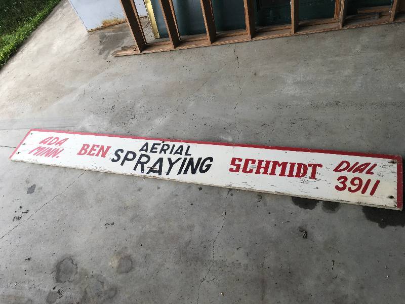 lot 113 image: Ben Schmidt Aerial Spraying Sign