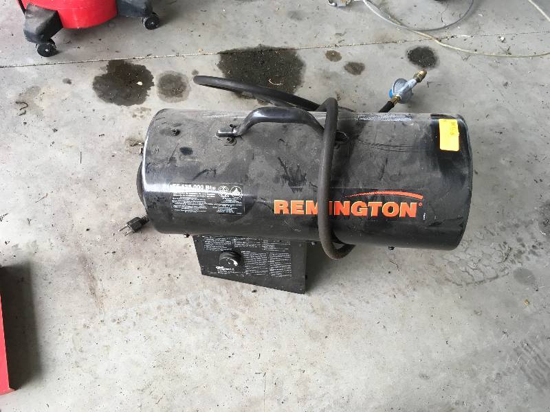 lot 130 image: Remington 75- 125,000 Btu Propane Forced Air Heater