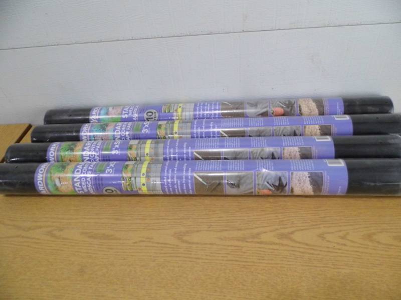 Lot of 4 Rolls Weed Barrier