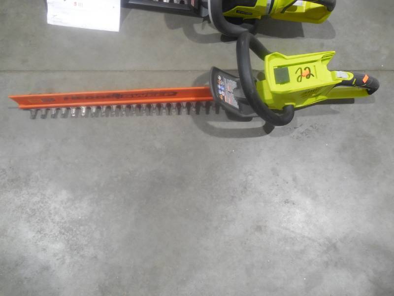 lot 23 image: RYOBI 24 in. 40-Volt Lithium-Ion Cordless Hedge Trimmer with 2 Ah Battery and Charger Included