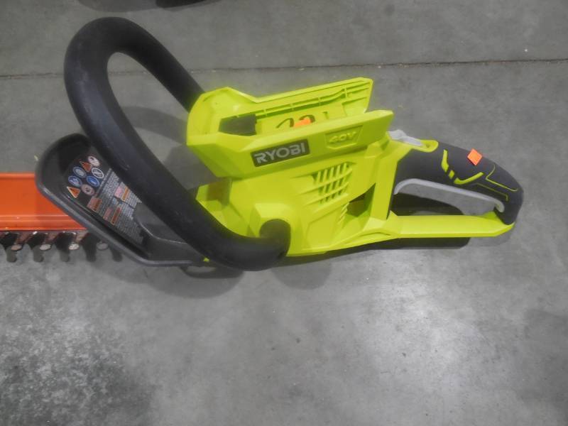 lot 22 image: RYOBI 24 in. 40-Volt Lithium-Ion Cordless Hedge Trimmer with 2 Ah