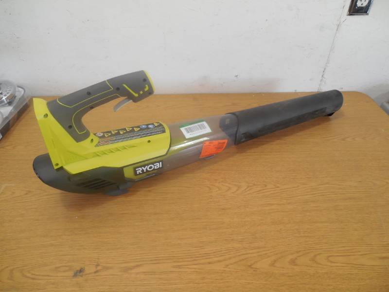 lot 80 image: RYOBI ONE 100 MPH 280 CFM 18-Volt Lithium-Ion Cordless Battery Jet Fan Leaf Blower (Tool Only)