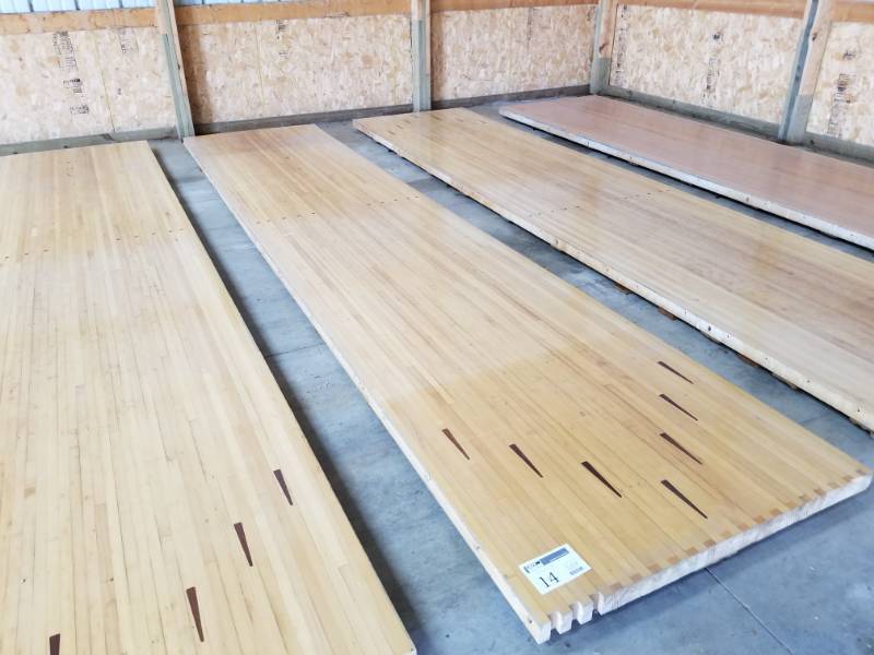 lot 14 image: Maple Wood Bowling Alley Wood Flooring