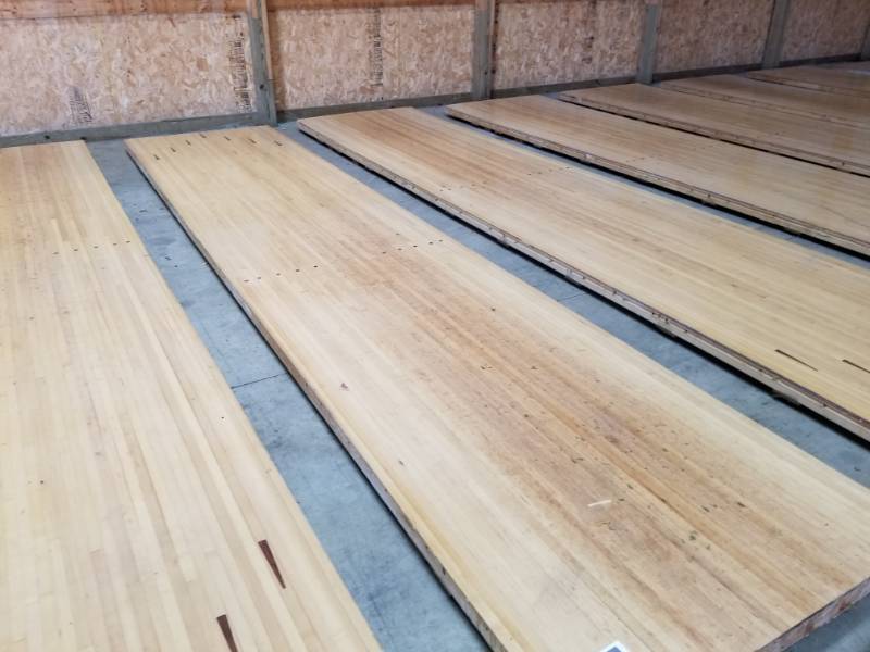 lot 18 image: Maple Wood Bowling Alley Wood Flooring