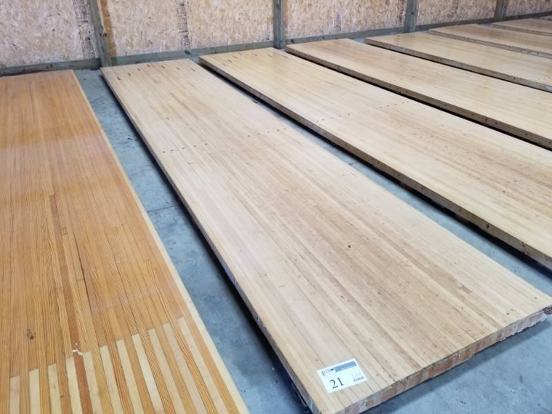 lot 21 image: Maple Wood Bowling Alley Wood Flooring