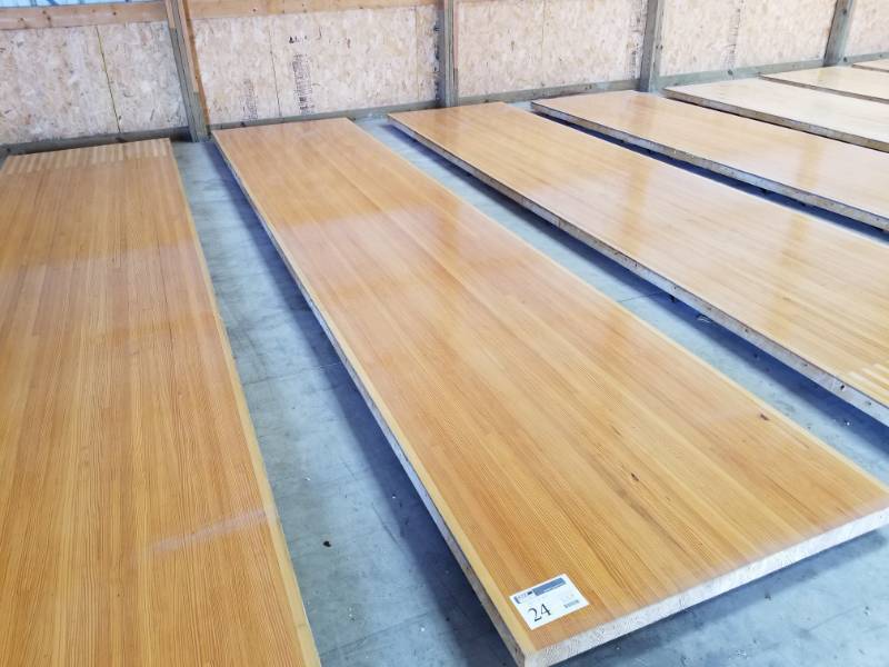 lot 24 image: Pine Wood Bowling Alley Wood Flooring