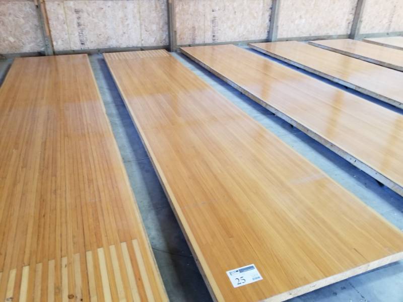 lot 25 image: Pine Wood Bowling Alley Wood Flooring
