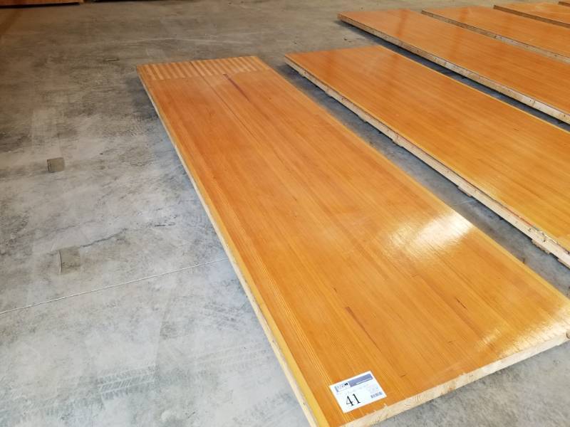 lot 41 image: Pine Wood Bowling Alley Wood Flooring