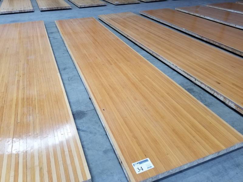 lot 34 image: Pine Wood Bowling Alley Wood Flooring