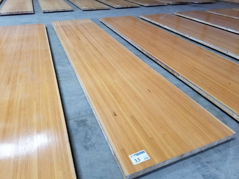lot 33 image: Pine Wood Bowling Alley Wood Flooring