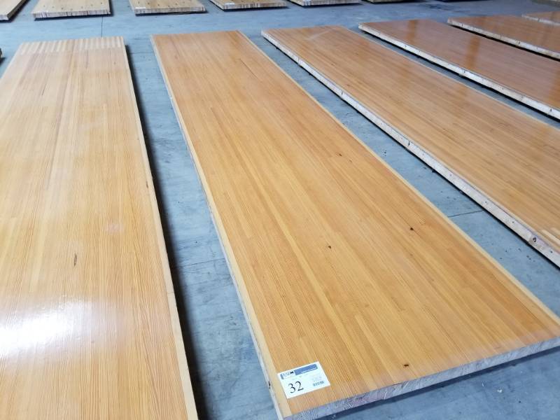 lot 32 image: Pine Wood Bowling Alley Wood Flooring
