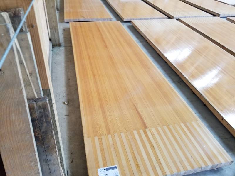 lot 65 image: Pine Wood Bowling Alley Wood Flooring
