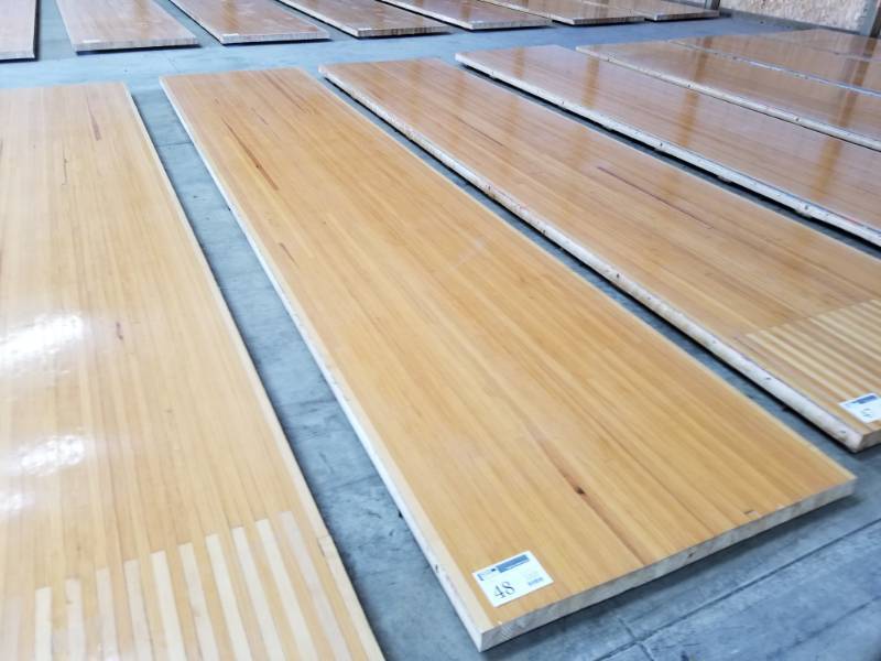 lot 48 image: Pine Wood Bowling Alley Wood Flooring